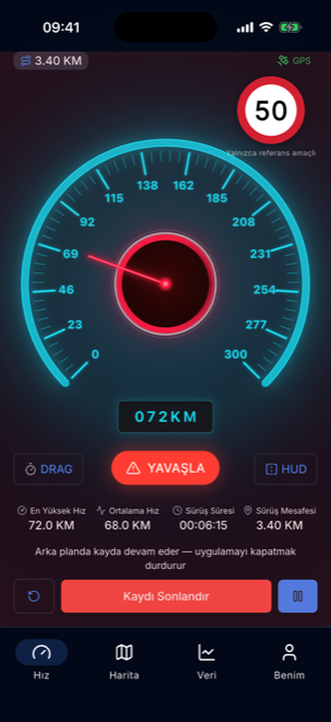Hız aşımı uyarısı